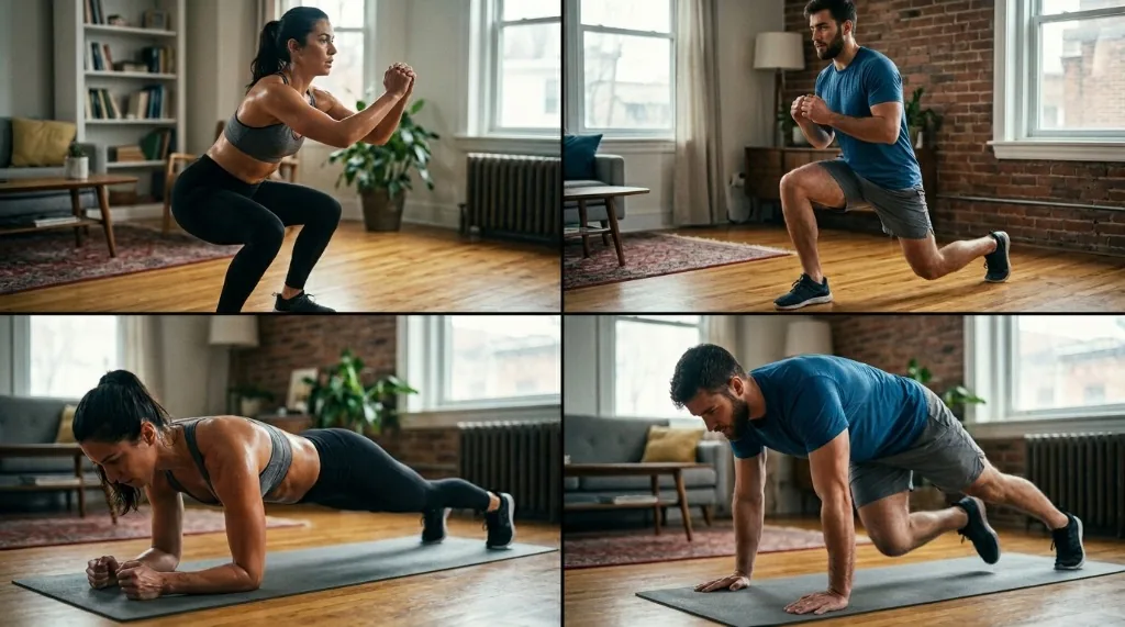 Supporting illustration 2 for A 15-Minute Home Workout for Busy Days