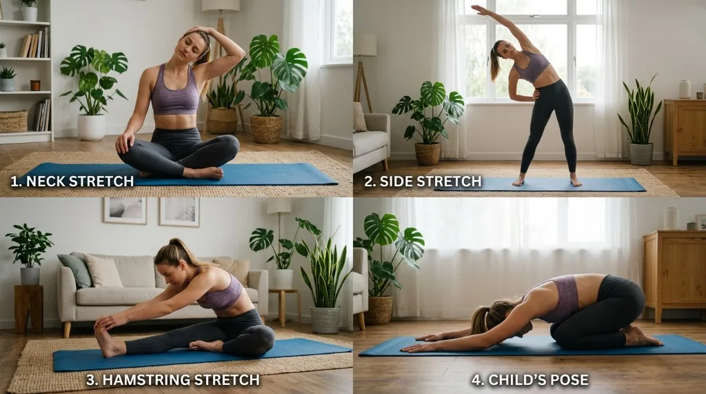 Supporting illustration 2 for 5-Minute Daily Stretch Routine to Improve Flexibility gradually at Home
