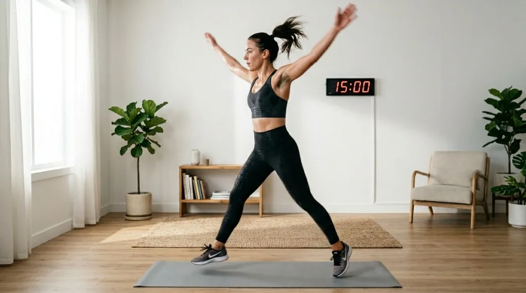 Supporting illustration 3 for A 15-Minute Home Workout for Busy Days