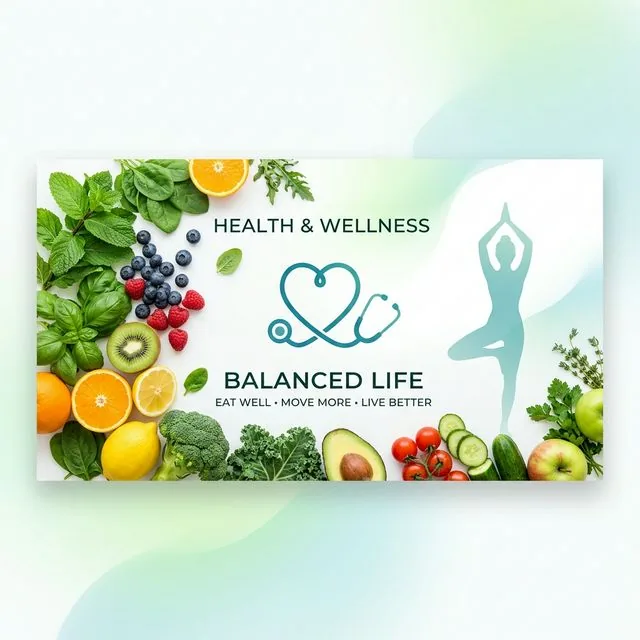 Healthy lifestyle with fresh vegetables, yoga, and wellness