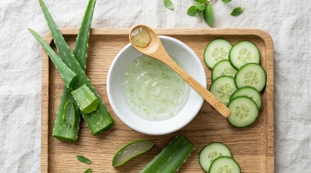 Supporting illustration 3 for Aloe Vera and Cucumber for Skin: Evidence, Limits, and Safety