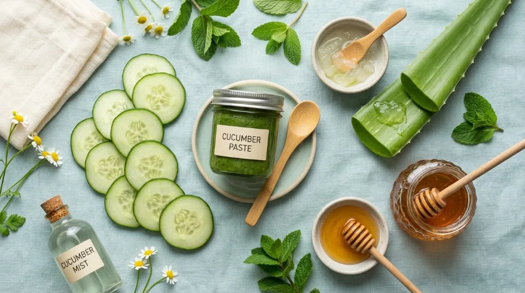 Supporting illustration 5 for Cucumber Face Pack for Skin: Evidence, Limits, and Safety