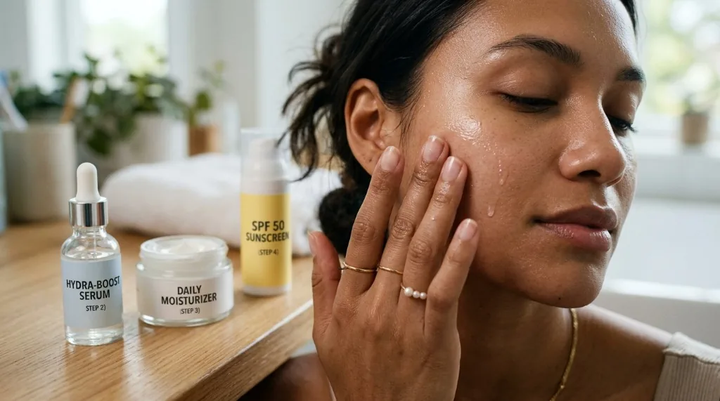Supporting illustration 4 for Skincare Layering: A Simple Order That Limits Irritation