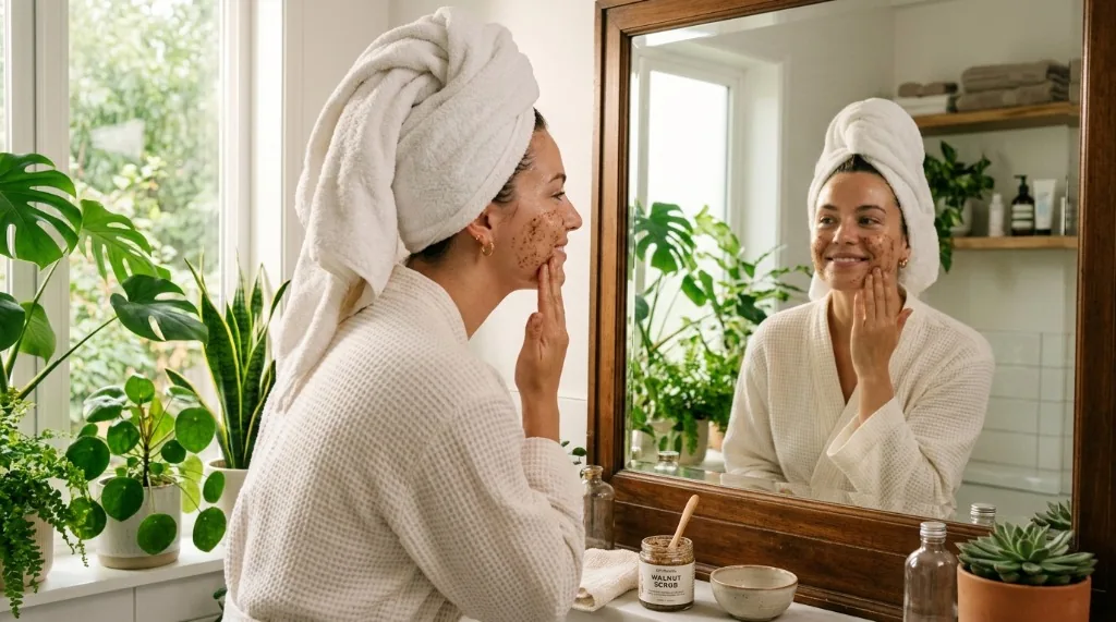 Supporting illustration 4 for Walnut Scrubs: Why Rough Exfoliation Can Irritate Skin